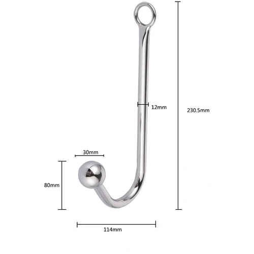Anal Hooks Collar with Hook 5334 Anal and Beaded Cuffs Elegant 0925